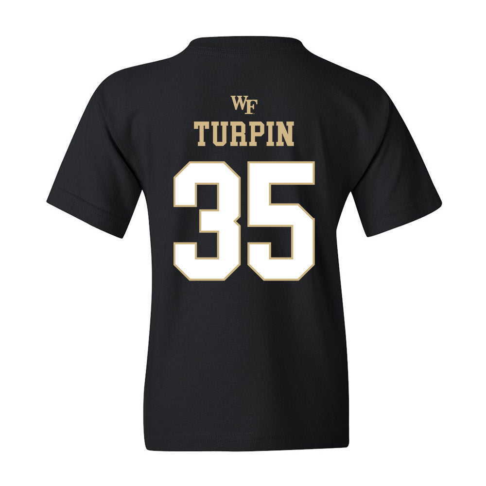 Wake Forest - NCAA Football : Myles Turpin - Youth T-Shirt