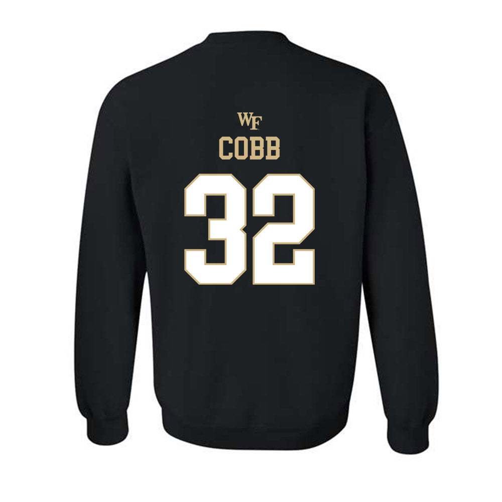 Wake Forest - NCAA Football : Will Cobb - Sports Shersey Crewneck Sweatshirt-1