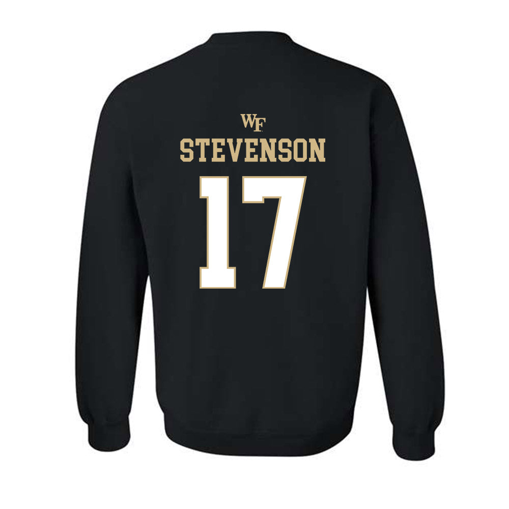 Wake Forest - NCAA Football : Zamari Stevenson - Sports Shersey Crewneck Sweatshirt-1