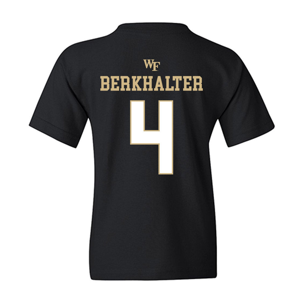 Wake Forest - NCAA Football : Sterling Berkhalter - Sports Shersey Youth T-Shirt-1