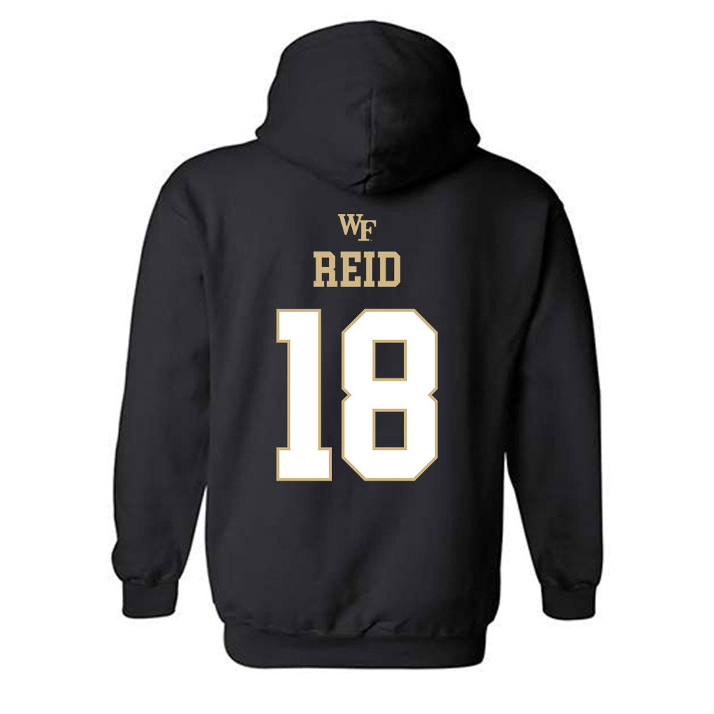 Wake Forest - NCAA Football : Elijah Reid - Sports Shersey Hooded Sweatshirt-1
