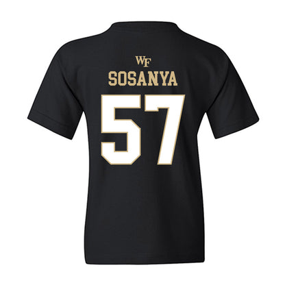 Wake Forest - NCAA Football : Joshua Sosanya - Sports Shersey Youth T-Shirt-1