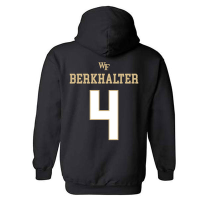 Wake Forest - NCAA Football : Sterling Berkhalter - Sports Shersey Hooded Sweatshirt-1