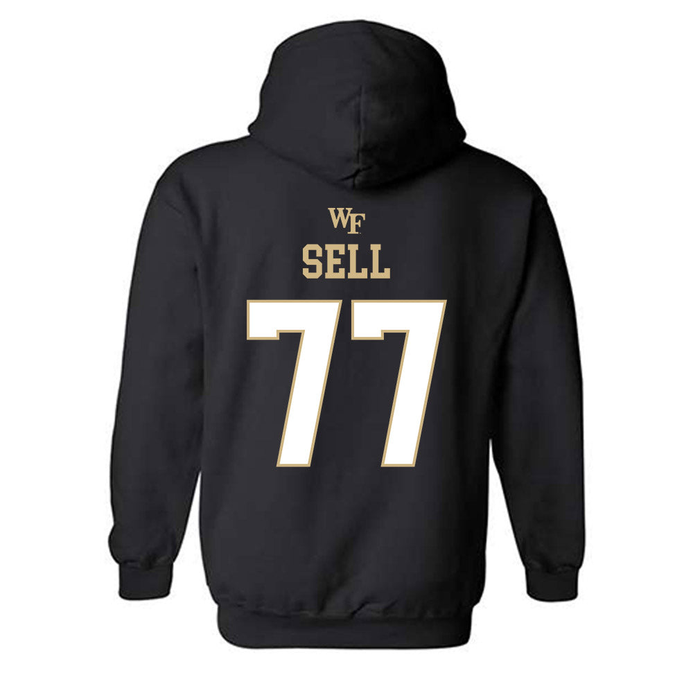 Wake Forest - NCAA Football : George Sell - Sports Shersey Hooded Sweatshirt-1