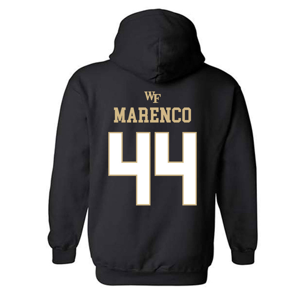 Wake Forest - NCAA Football : Alec Marenco - Sports Shersey Hooded Sweatshirt-1