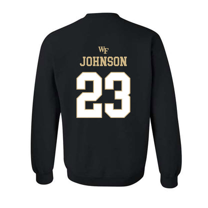 Wake Forest - NCAA Football : Braylon Johnson - Sports Shersey Crewneck Sweatshirt-1