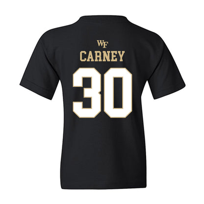 Wake Forest - NCAA Football : Tate Carney - Sports Shersey Youth T-Shirt-1