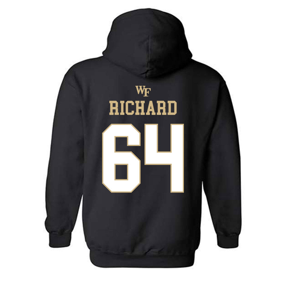 Wake Forest - NCAA Football : Clinton Richard - Hooded Sweatshirt Sports Shersey