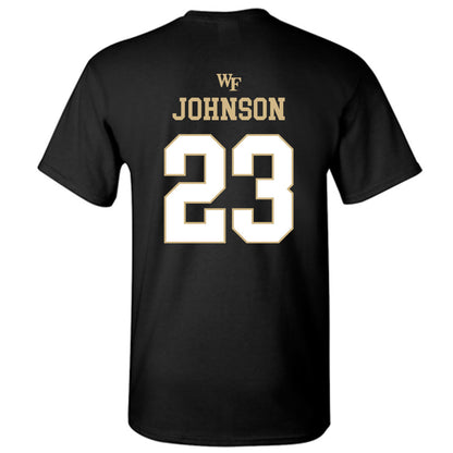 Wake Forest - NCAA Football : Braylon Johnson - Sports Shersey T-Shirt-1