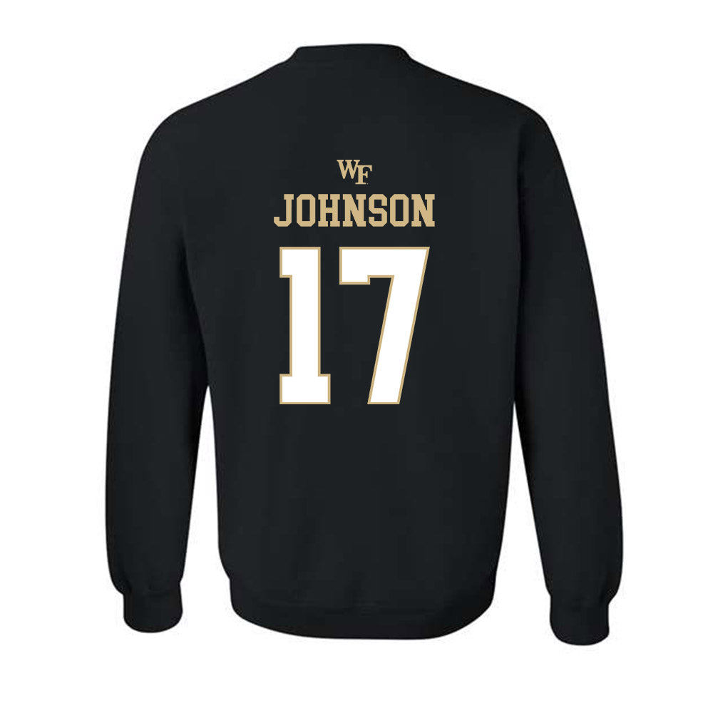 Wake Forest - NCAA Football : Billy Johnson - Sports Shersey Crewneck Sweatshirt-1
