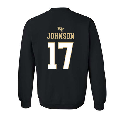 Wake Forest - NCAA Football : Billy Johnson - Sports Shersey Crewneck Sweatshirt-1