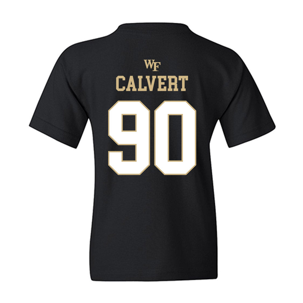 Wake Forest - NCAA Football : Connor Calvert - Sports Shersey Youth T-Shirt-1