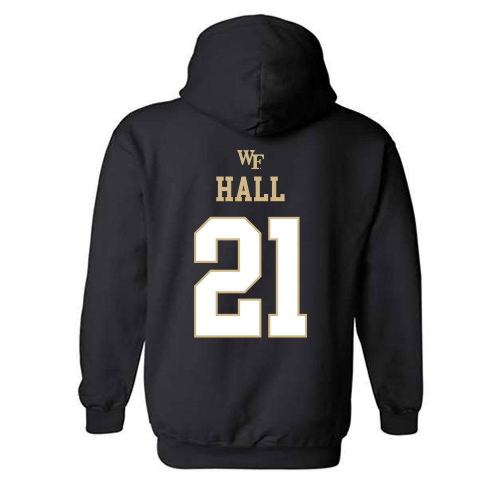 Wake Forest - NCAA Football : Aiden Hall - Sports Shersey Hooded Sweatshirt-1