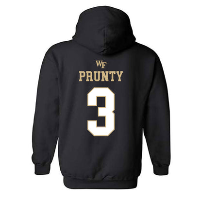 Wake Forest - NCAA Football : Karon Prunty - Sports Shersey Hooded Sweatshirt-1