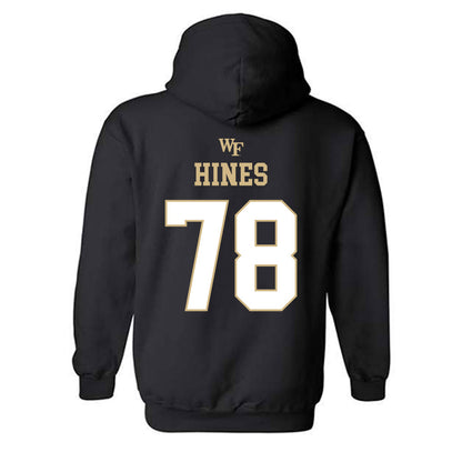 Wake Forest - NCAA Football : Jack Hines - Sports Shersey Hooded Sweatshirt-1