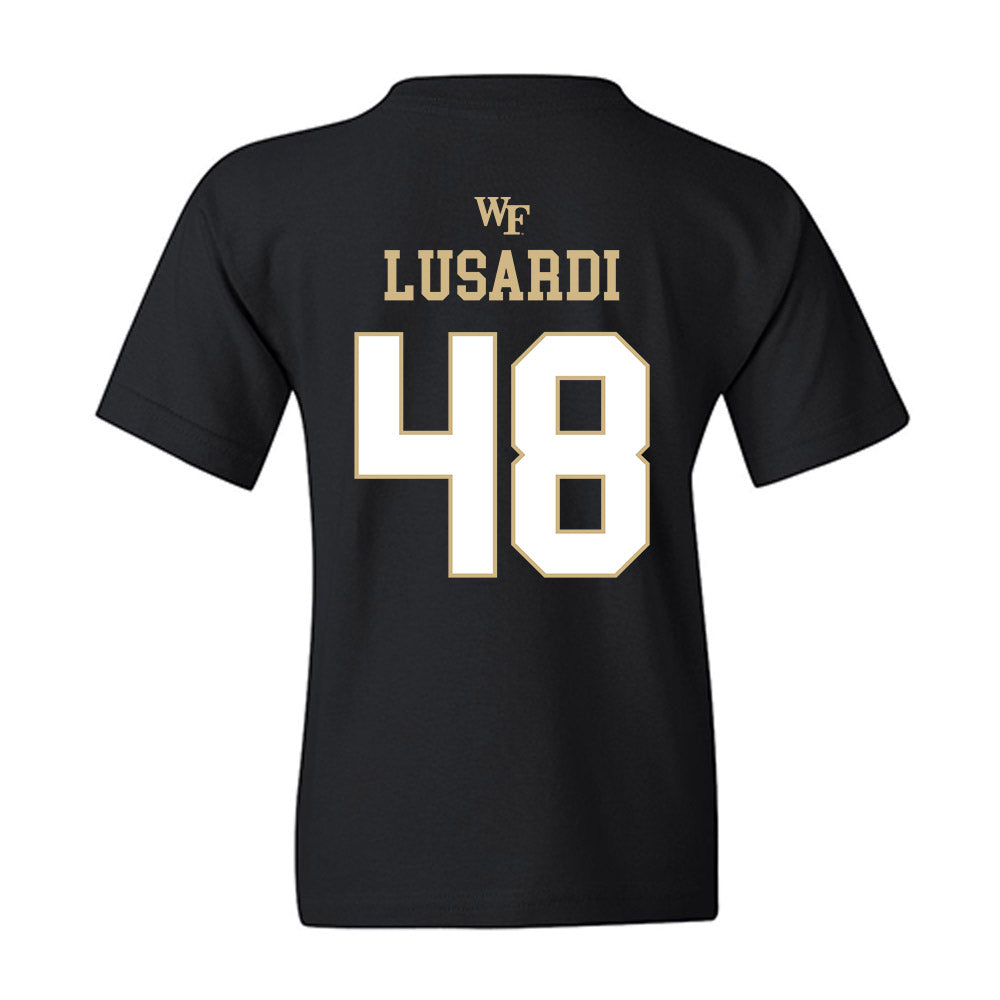 Wake Forest - NCAA Football : Matthew Lusardi - Sports Shersey Youth T-Shirt-1