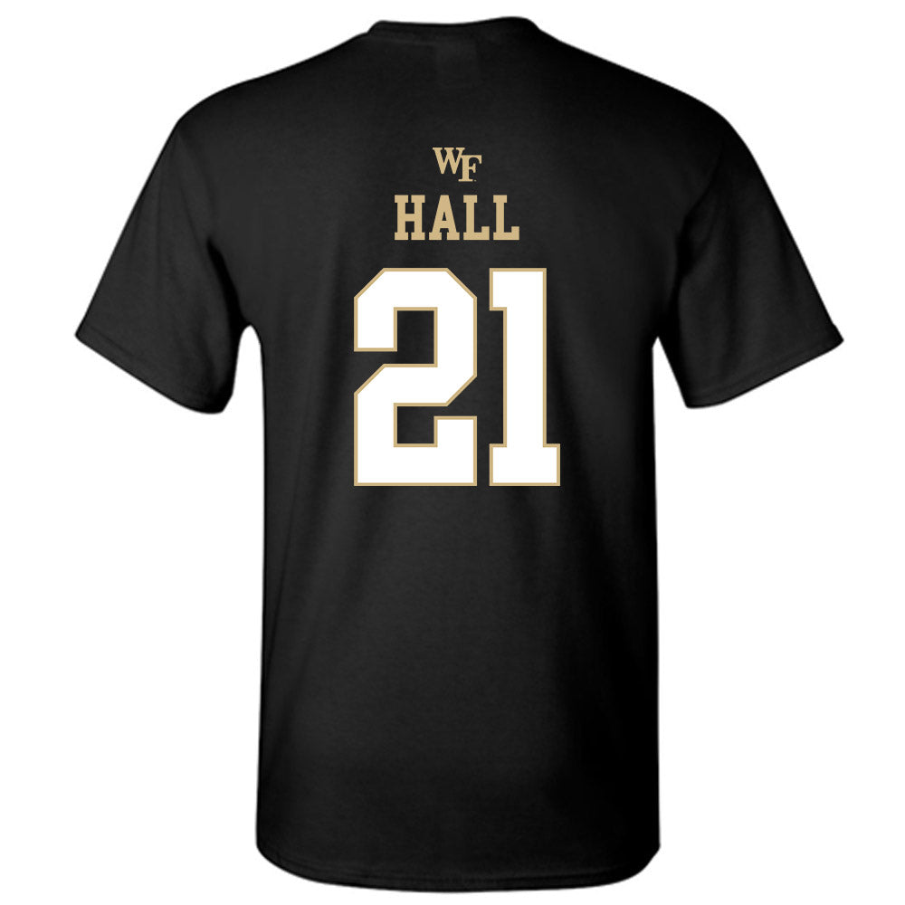 Wake Forest - NCAA Football : Aiden Hall - Sports Shersey T-Shirt-1