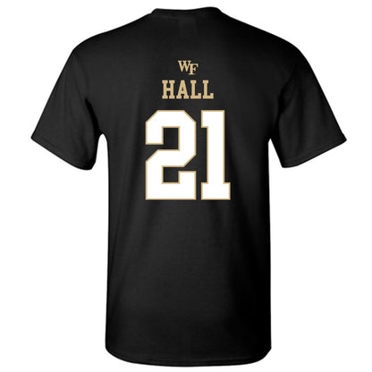 Wake Forest - NCAA Football : Aiden Hall - Sports Shersey T-Shirt-1
