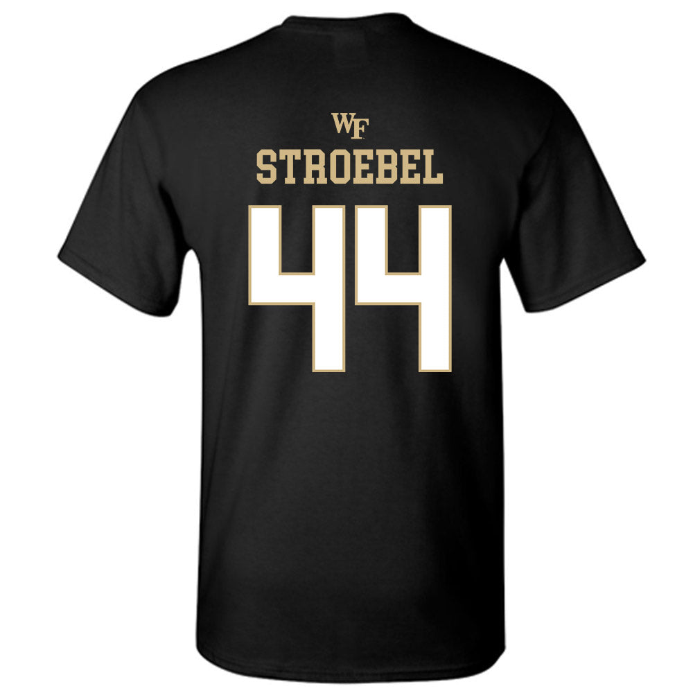 Wake Forest - NCAA Football : Wesley Stroebel - Sports Shersey T-Shirt-1