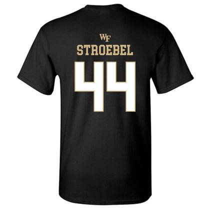 Wake Forest - NCAA Football : Wesley Stroebel - Sports Shersey T-Shirt-1