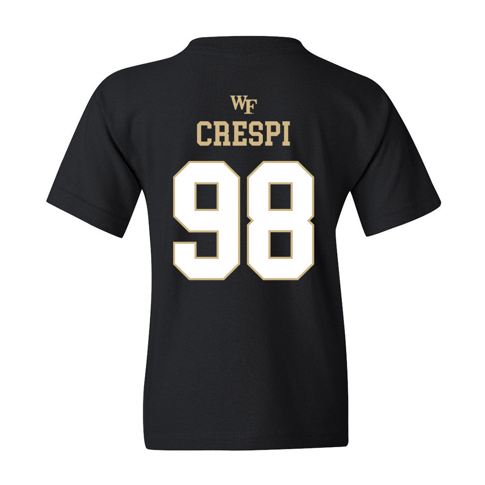 Wake Forest - NCAA Football : Wyatt Crespi - Youth T-Shirt