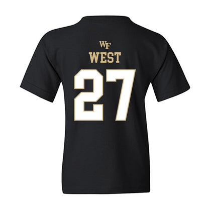 Wake Forest - NCAA Football : Travon West - Sports Shersey Youth T-Shirt-1
