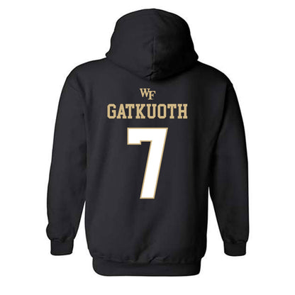 Wake Forest - NCAA Football : Nuer Gatkuoth - Sports Shersey Hooded Sweatshirt-1