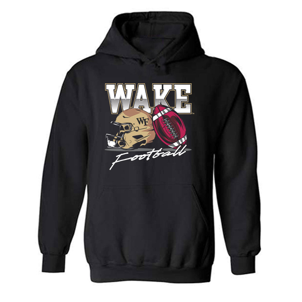 Wake Forest - NCAA Football : Elijah Reid - Hooded Sweatshirt Sports Shersey