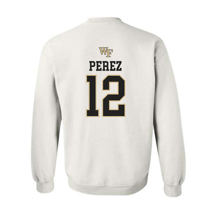 Wake Forest - NCAA Men's Soccer : Jose Perez - Generic Sports Shersey Crewneck Sweatshirt