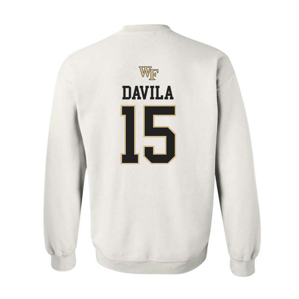 Wake Forest - NCAA Men's Soccer : Jojo Davila - Generic Sports Shersey Crewneck Sweatshirt