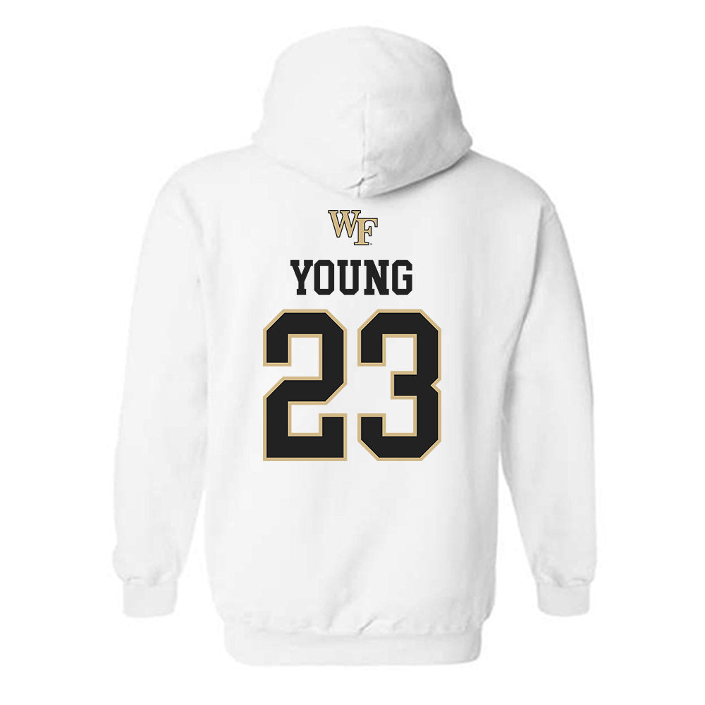Wake Forest - NCAA Men's Soccer : Chandler Young - Generic Sports Shersey Hooded Sweatshirt-1