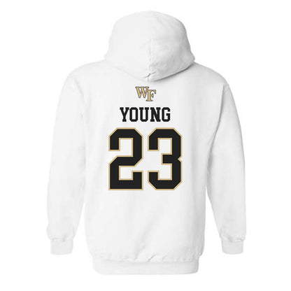 Wake Forest - NCAA Men's Soccer : Chandler Young - Generic Sports Shersey Hooded Sweatshirt-1