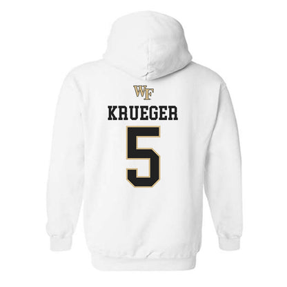 Wake Forest - NCAA Men's Soccer : Daniel Krueger - Generic Sports Shersey Hooded Sweatshirt