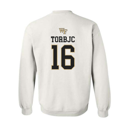 Wake Forest - NCAA Men's Soccer : Joel Torbjc - Generic Sports Shersey Crewneck Sweatshirt-1