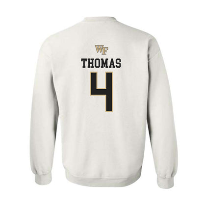 Wake Forest - NCAA Men's Soccer : Amoni Thomas - Generic Sports Shersey Crewneck Sweatshirt