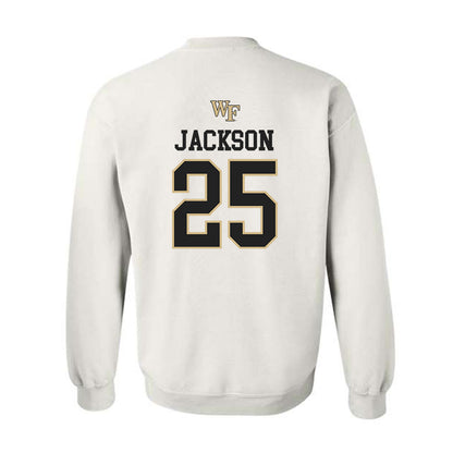 Wake Forest - NCAA Men's Soccer : Will Jackson - Generic Sports Shersey Crewneck Sweatshirt