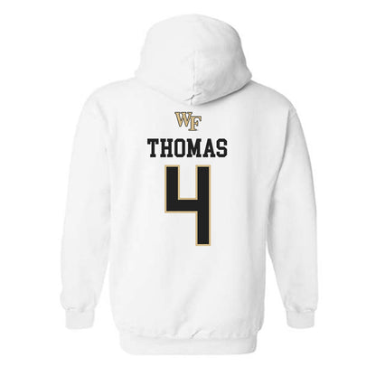 Wake Forest - NCAA Men's Soccer : Amoni Thomas - Generic Sports Shersey Hooded Sweatshirt