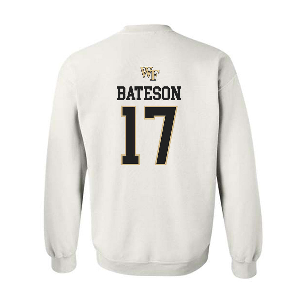 Wake Forest - NCAA Men's Soccer : Pierce Bateson - Generic Sports Shersey Crewneck Sweatshirt