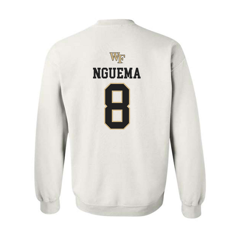 Wake Forest - NCAA Men's Soccer : David Nguema - Generic Sports Shersey Crewneck Sweatshirt-1