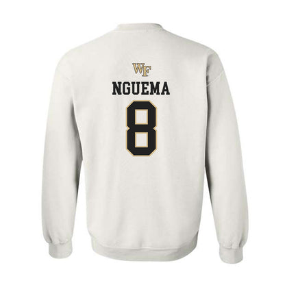 Wake Forest - NCAA Men's Soccer : David Nguema - Generic Sports Shersey Crewneck Sweatshirt-1