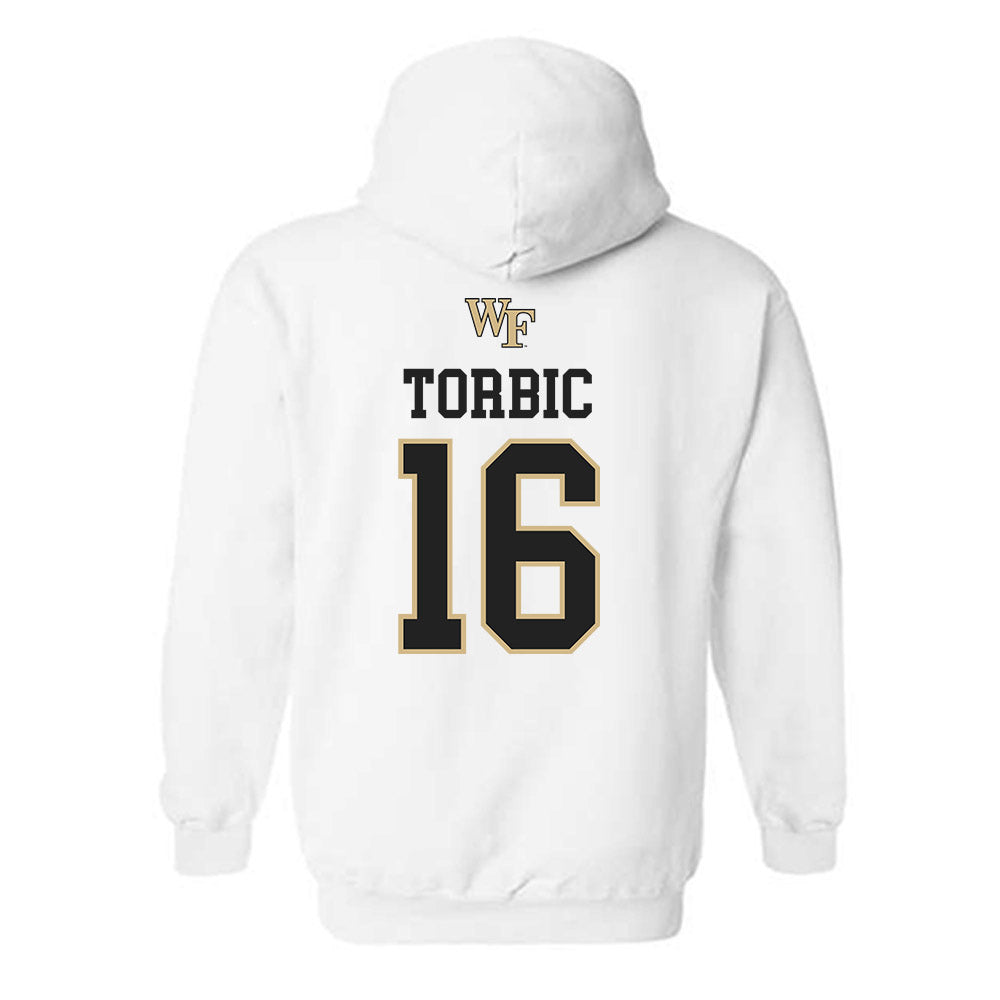 Wake Forest - NCAA Men's Soccer : Joel Torbic - Generic Sports Shersey Hooded Sweatshirt