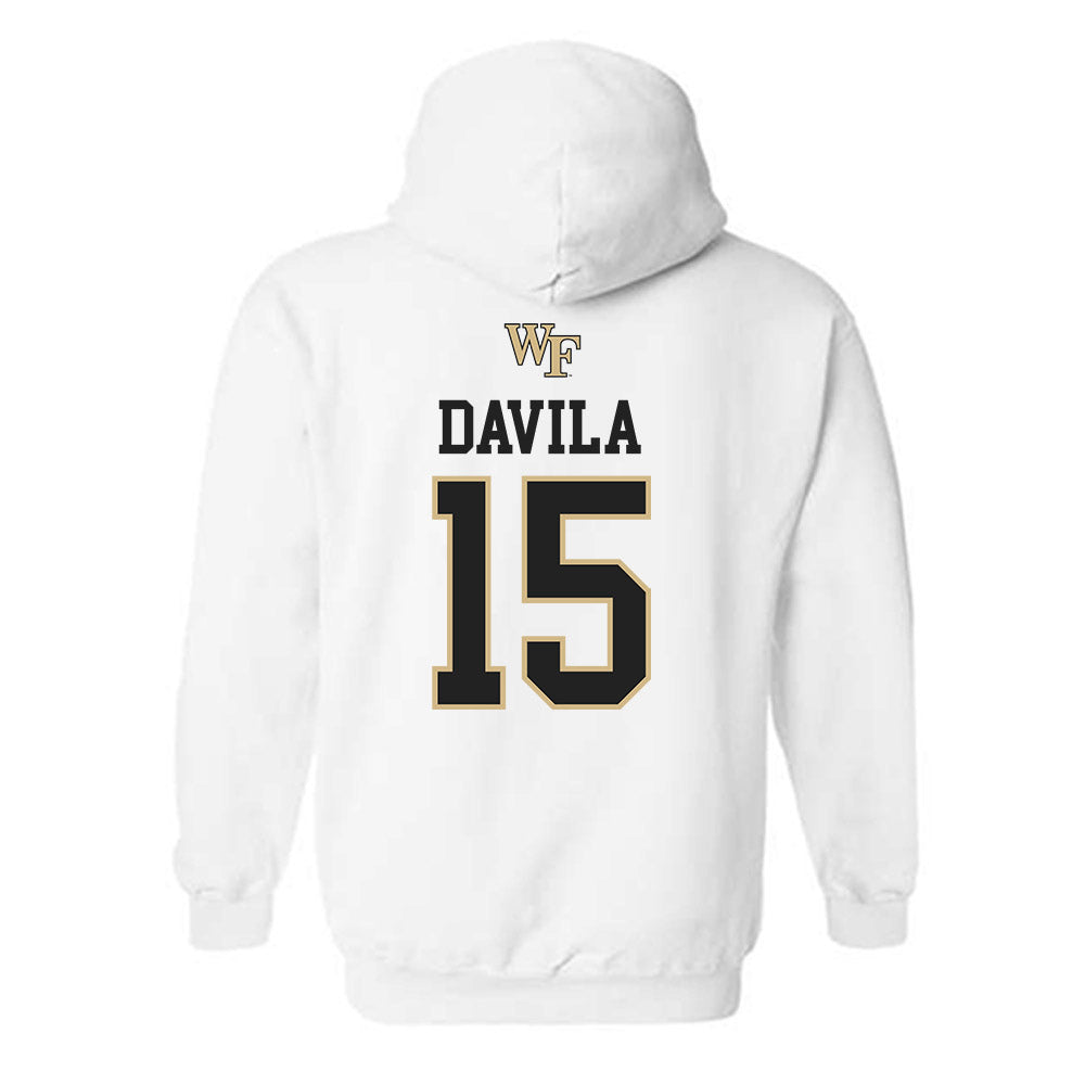 Wake Forest - NCAA Men's Soccer : Jojo Davila - Generic Sports Shersey Hooded Sweatshirt