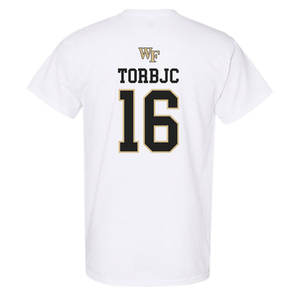 Wake Forest - NCAA Men's Soccer : Joel Torbjc - Generic Sports Shersey T-Shirt-1