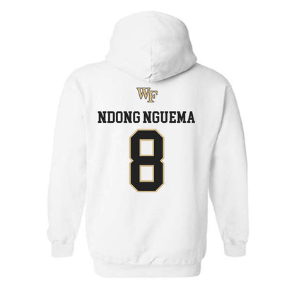 Wake Forest - NCAA Men's Soccer : David Ndong Nguema - Generic Sports Shersey Hooded Sweatshirt-1