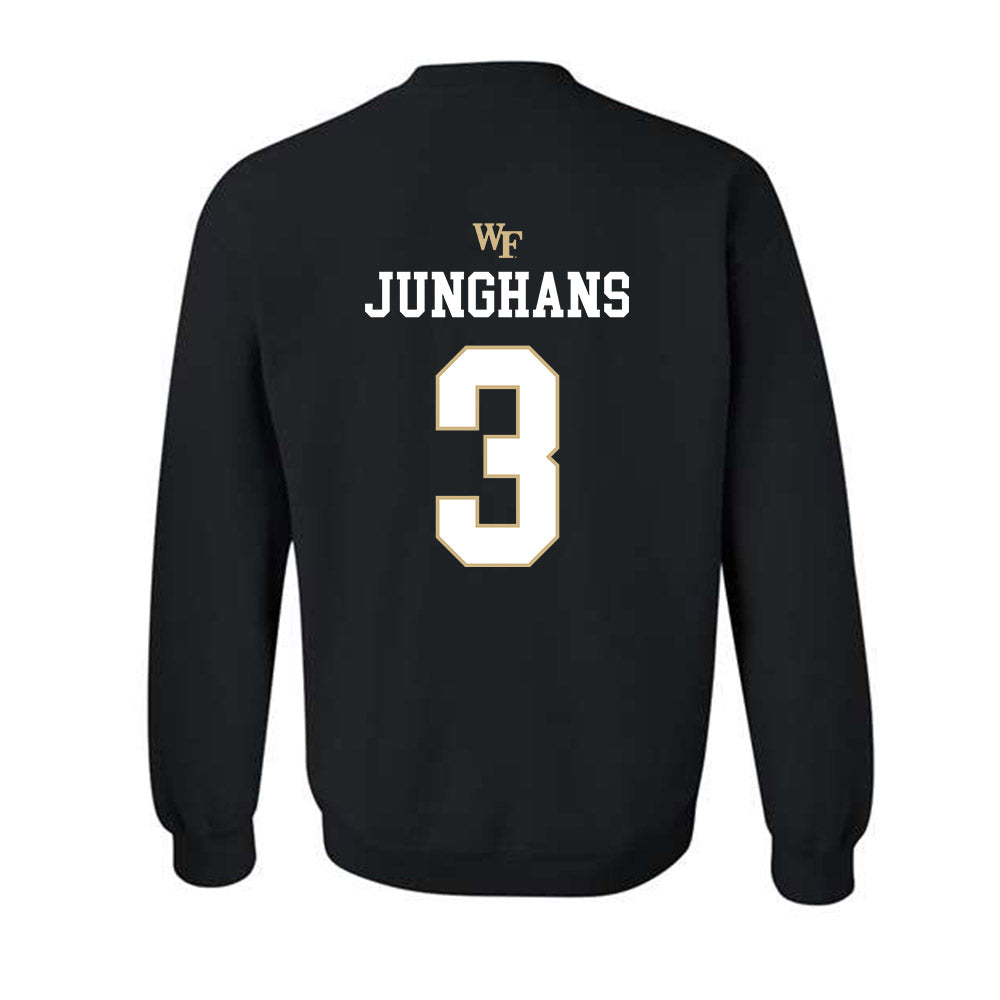 Wake Forest - NCAA Baseball : Alex Junghans - Generic Sports Shersey Crewneck Sweatshirt-1