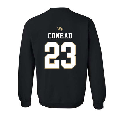 Wake Forest - NCAA Baseball : Ethan Conrad - Generic Sports Shersey Crewneck Sweatshirt-1