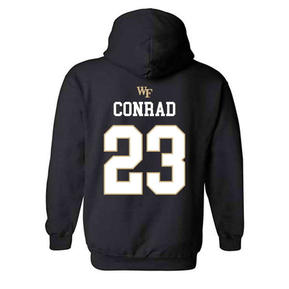 Wake Forest - NCAA Baseball : Ethan Conrad - Generic Sports Shersey Hooded Sweatshirt-1