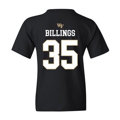 Wake Forest - NCAA Baseball : Luke Billings - Generic Sports Shersey Youth T-Shirt-1