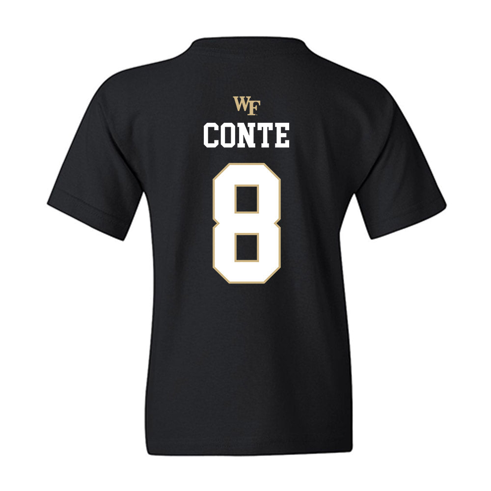 Wake Forest - NCAA Baseball : Matt Conte - Generic Sports Shersey Youth T-Shirt-1