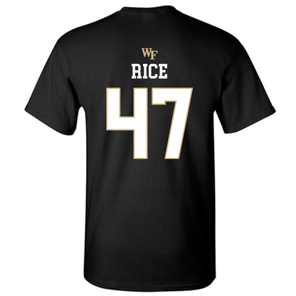 Wake Forest - NCAA Baseball : Cole Rice - Generic Sports Shersey T-Shirt-1